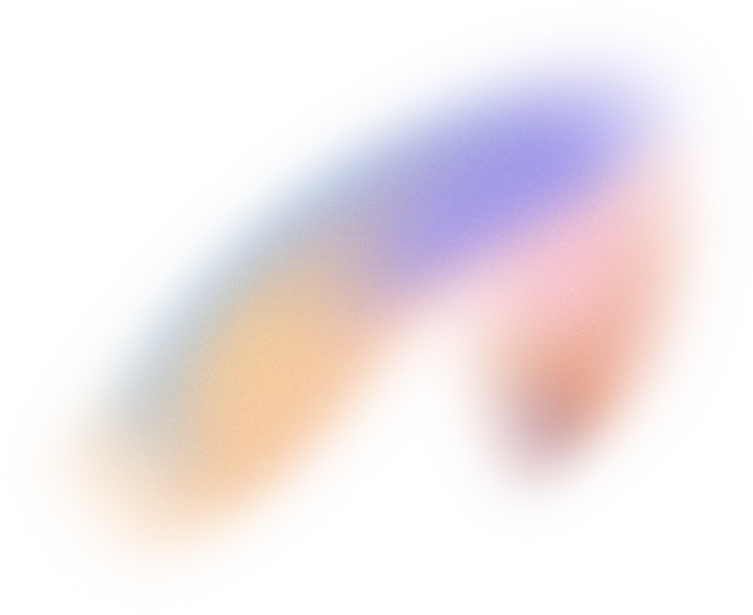 Glowy Gradient Abstract Brush Stroke Blob