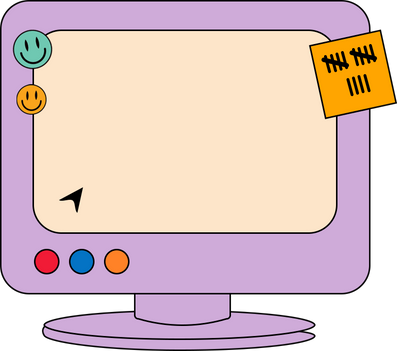 Computer Monitor Illustration